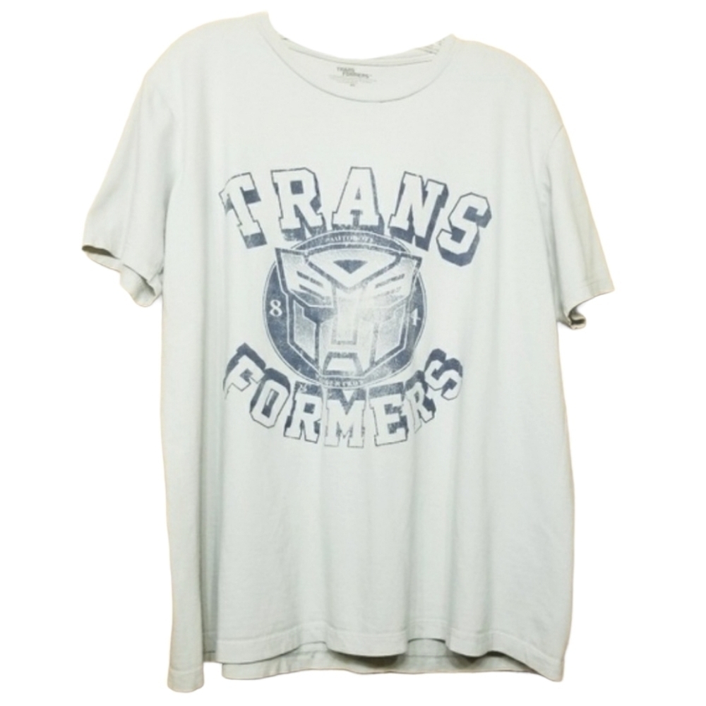 Transformers | Unisex Gray and Blue Transformers Tee (Size XL)